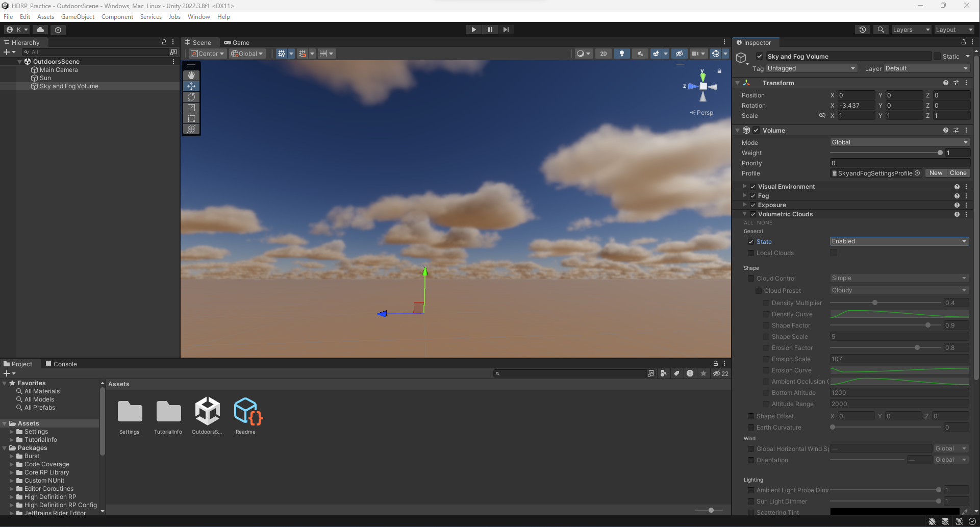 Volumetric Cloudsを使ってみる